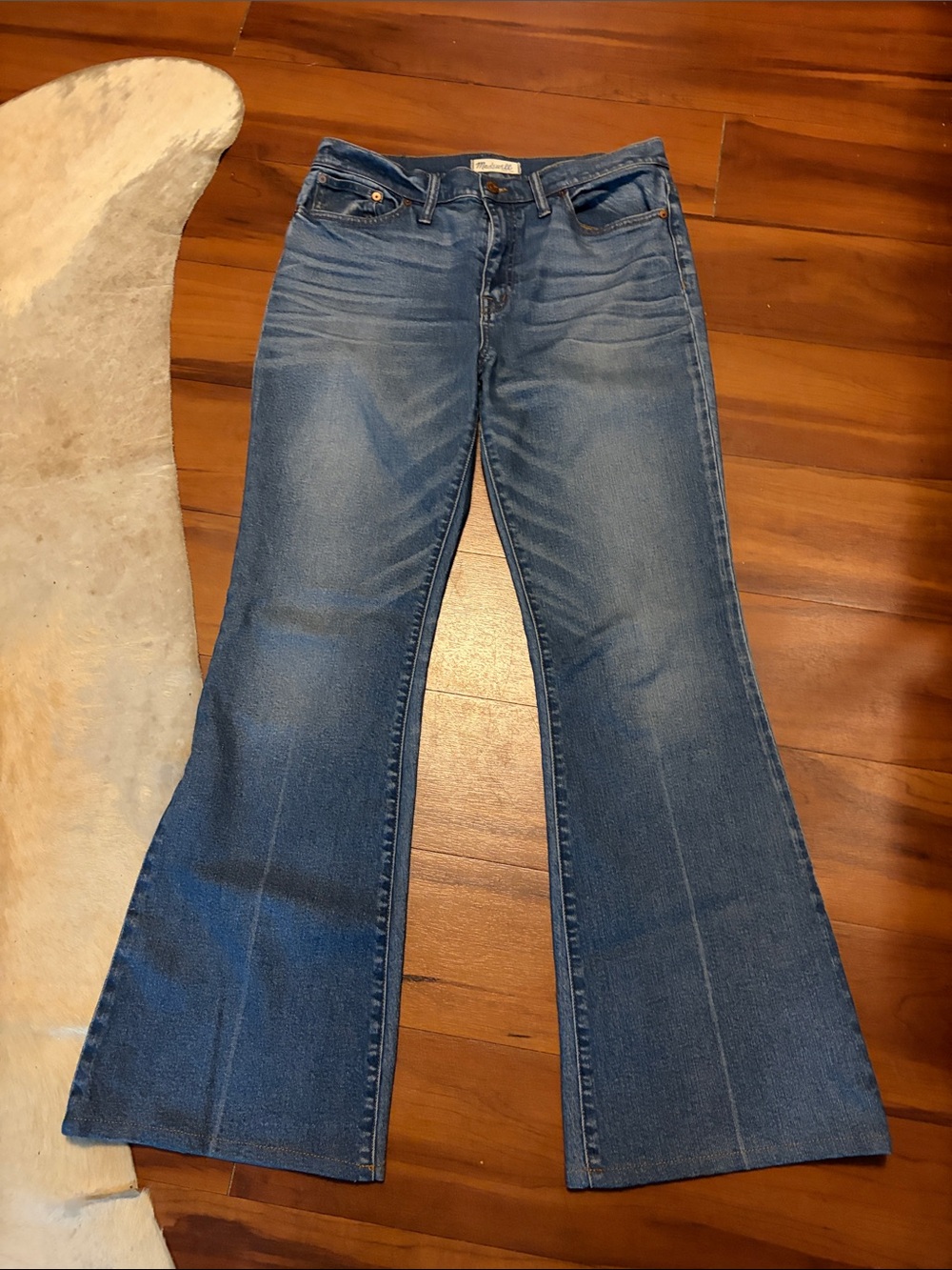 Madewell Flea Market Flare Medium Blue Flare Jeans Sz 31